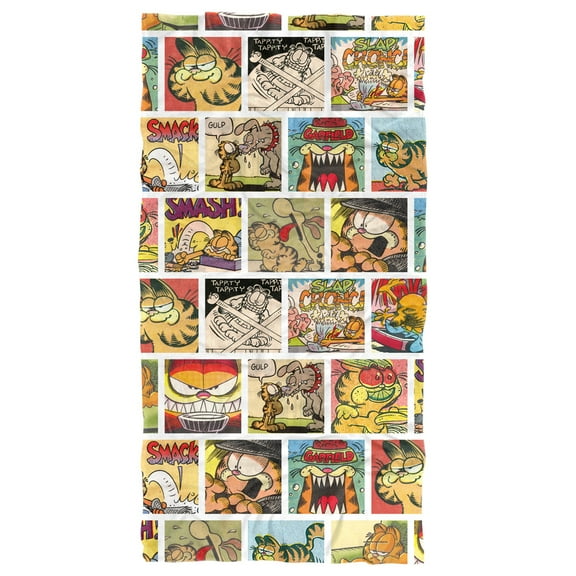 Garfield Beach Towel, 30'x60', Collage Beach Towel