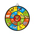 thumbnail image 1 of Diana de dardos plegable de 72 cm con forma de animal, redonda, con bola adhesiva, para niños, 1 of 1