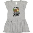 thumbnail image 3 of Inktastic I Love Hanging out with My Mommy with Sloth Girls Toddler Dress, 3 of 5