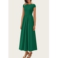 thumbnail image 5 of PRETTYGARDEN Women's Summer Casual Long Dresses Cap Sleeve Patchwork A Line Flowy Modest Elegant Homecoming Maxi Dress, 5 of 5