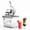 White, variant on Commercial Ice Crusher Shaver with Four Blades, Electric Snow Cone Maker Machine, 300W Shaved Ice Machine with Safety Switch for Both Home and Commercial Use, 661LBS/H