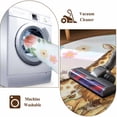 thumbnail image 6 of Cartoon Animal Rose Area Rugs 5x7 ft Cute Lion Elephant Giraffe Zebra Flower Mushroom Washable Rug Non Slip Indoor Carpet Absorbent Floor Mat for Living Room Bedroom Dining Room, 6 of 9