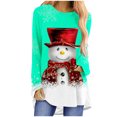 thumbnail image 2 of DPTALR Femmes Décontracté Manches Longues Col Rond Chandail Blouse Ample Style Ethnique Rétro Chemises Imprimées, 2 of 4