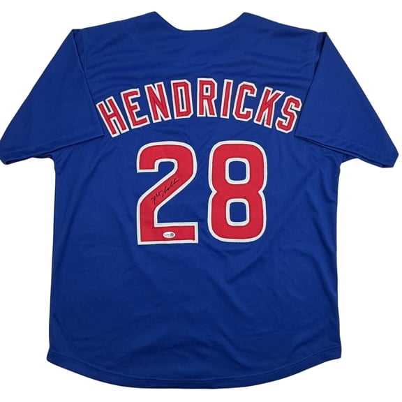 Collectible Autographed/Signed Kyle Hendricks Chicago Blue Baseball Jersey JSA COA