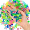 thumbnail image 5 of NOGIS 500 PCS Glow Stones, Glow in Dark Gardon Pebbles Luminous Rocks for Walkways Yard Aquarium Fish Tank Decoration Powered by Light and Solar (Multicolor), 5 of 7