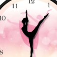thumbnail image 6 of WLPZXP Ballerina Wall Clock Clock Dancer Housewarming Gift Metal 12inch for Farmhouse, 6 of 9