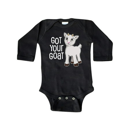 

Inktastic Got Your Goat- cute Gift Baby Boy or Baby Girl Long Sleeve Bodysuit