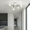 thumbnail image 4 of Sonneman 2069.25 Sabon 15 Light 36" Wide Led Semi-Flush Ceiling Fixture - Black, 4 of 4