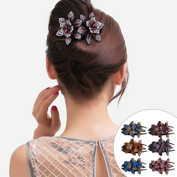 TEHAUX 6 Pcs Hair Clips for Women, Fashionable Design, Assorted Colors, Hair Accessories