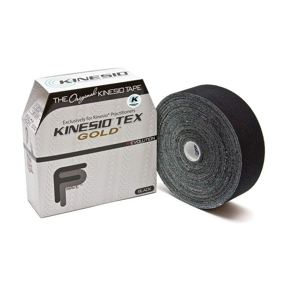 Kinesio Taping - Elastic Therapeutic Athletic Tape Tex Gold FP - Bulk Roll - Black â 2 in. x 103 ft