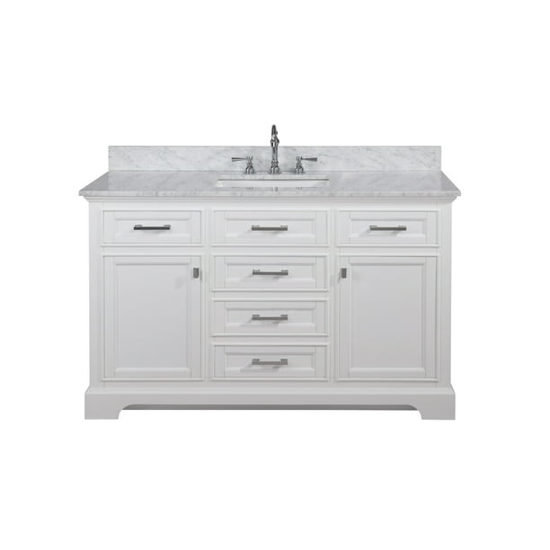 Design Element Milano 54 Single Sink Bathroom Vanity In White Com Design Element Milano 54 Single Sink, 54 White Vanity Single Sink