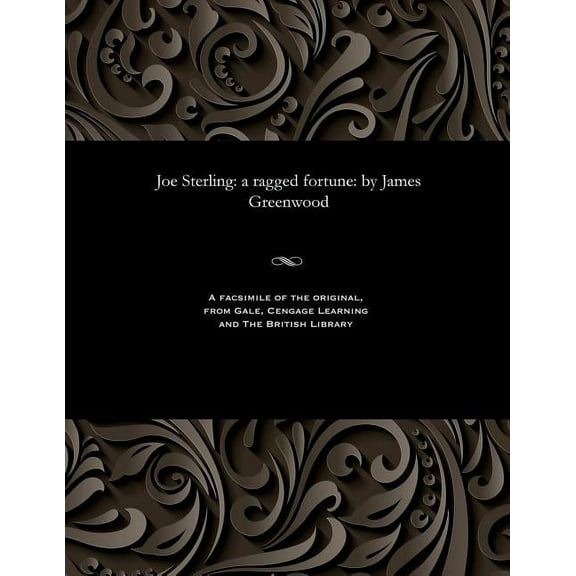 Joe Sterling: A Ragged Fortune: By James Greenwood (Paperback)