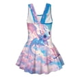 thumbnail image 5 of Binienty One Piece Girls Swimsuit Size 10-12 Western Dragon Cherry Blossom Swim Dress Swimsuit for 8 Year Old Girls Quick Dry Breathable Swimwear Beach Athletic, 5 of 7