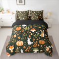 thumbnail image 2 of Homewish Kawaii Rabbit Fox 7pcs Bedding Comforter Set,Wild Animal Queen Bedding Sets,Rustic Farmhouse Cabin Queen Sheet Sets For Girls Kids,Microfiber Bedroom Decor Reversible, 2 of 8