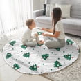 thumbnail image 3 of White Christmas Tree Pattern Round Blanket,Comfortable Soft Flannel Throw Blanket,All Season,Warm Lightweight Blankets for Sofa Bed Couch Living Room Chair 47"x47", 3 of 5
