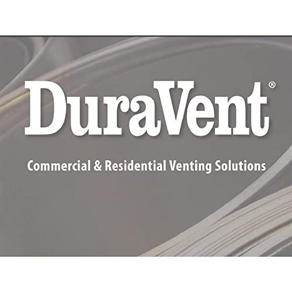 DuraVent DuraPlus 12 x 6 Inch Diameter 430 Stainless Steel Triple Wall Wood Burning Stove Pipe Connector to Vent Smoke and Exhaust, Silver