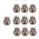 thumbnail image 4 of 10 piezas cabeza de león colgantes s encanto joyería accesorio astilla de cobre Fibra de cobre Sunnimix Colgantes de cabeza de león, 4 of 7