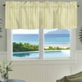 thumbnail image 6 of Yellow Striped Kitchen Valances for Windows, Modern Simple Farmhouse Beige Vintage Bathroom Window Valances 42x12 Inch Rod Pocket Window Treatments Valance Curtains for Living Room Bedroom Decor, 6 of 9