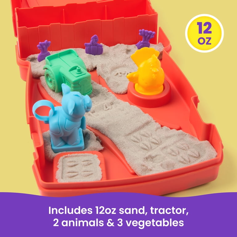 Kinetic Sand Sandy Farm Set with Tools & Case photo 4