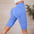 thumbnail image 2 of Kingdiese Womens Seamless Yoga Shorts Control High Waist Fitness Shorts Lifting Workout Bottoms Yoga Shorts Women Long, Size XXXXL, 2 of 8