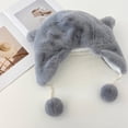 thumbnail image 5 of Jiibva Cartoon Animal Warm Hat Penguin Plush Earmuffs Hat Winter Furry Hat Scarf Warm Hat Cycling Warm Hat Ladies Cute Hat for Outdoor, 5 of 7