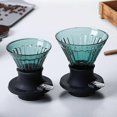 thumbnail image 3 of Glass Coffee Pot Coffee Filter Cup Soak Filter Cup Filter Paper Coffee Pot Hand Brew Coffee Appliance Filter Smart CupsmallLake Green, 3 of 5