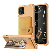 iPhone 12 Pro Max Case, Dteck Wallet Case for iPhone 12 Pro Max 6.7 inch 2020, Hard Silicone Shockproof Case Flip Leather Card Holder Protective Cover Work with Magnet Car Holder Mount, Brown