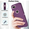 thumbnail image 5 of Compatible with iPhone SE 2020/2022 Phone Case Hybrid Rugged Shockproof Hard Protective Drop Proof Full Body Heavy Duty Mobile Cell Cover for i SE2022 2/2nd/3/3rd Generation SE2 SE3 Women Men Purple, 5 of 9