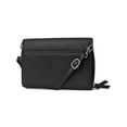thumbnail image 4 of Mundi Women's Adjustable Strap Leather Crossbody Bag, Black, 4 of 5