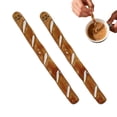thumbnail image 4 of Agitador de café de cerámica con forma de baguette, diseño de pan francés, cuchara de café resistente al calor para mezclar té, bebidas y decoración de cocina., 4 of 8