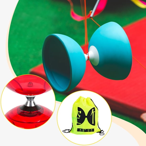 lionlar Ensemble de Jouets Diabolo Chinois Bleu 10.5cm Pro Triple Roulement 10.5cm Diamètre lionlar Ensemble de Jouets Diabolo Chinois Bleu 10.5cm Pro Triple Roulement 10.5cm Diamètre