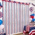 thumbnail image 6 of Party Decorations, Independence Day Star Curtain, Patriotic Background Curtain for 4th of July, Red Silver Blue Star String Door Curtain, Plastic Thread Backdrop for Party Window Display, 6 of 8