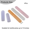 thumbnail image 3 of 4 Pack Toothbrush Case Travel Toothbrush Holder Portable Toothbrush Case, 3 of 9