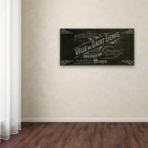 Trademark Fine Art "Signes Francais V" Canvas Art by Color Bakery