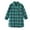 Green, variant on SonxaHe Infant Girls Jacket Flannel Button Down Long Sleeve Mid Length Plaid Shirts Cozy Fall Casual Jacket Blue,Sized 18-24 M