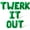 Green, variant on Letter Balloons - TWERK IT OUT 16" Inch Alphabet Letters Foil Mylar Balloon Birthday Party Banner (White)