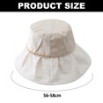 thumbnail image 2 of 56-58cm hat circumference pearl fisherman hat female spring and summer casual sunshade sunscreen hat basin hat - Beige, 2 of 5