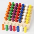 thumbnail image 4 of Varillas de Montessori, juguete educativo Borad, cálculo preescolar, palos de de números matemáticos, bloques de inserción para Sunnimix Inserción de palos, 4 of 8