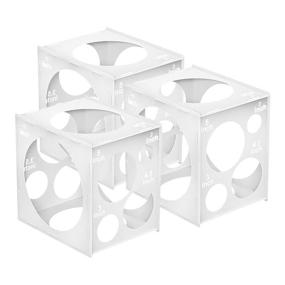 Plastic Balloon Sizer Box with 11 Holes for Accurate Measurements and Easy Balloon Decoration