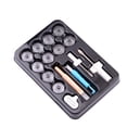 thumbnail image 3 of Juego de herramientas de costura de 15 piezas, enhebrador multifuncional, insertador de aguja con núcleo de lanzadera, destornillador, Kit de herramientas para máquina de coser Vogacara HA1191-00B, 3 of 6