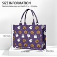 thumbnail image 3 of Large Capacity Tote Bag,Halloween Ghost Pumpkin Pattern Handbag Fashion Luxury Tote Bag,15.7"x13"x 5.1" Inches,Laptop Compatible, 3 of 6