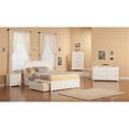 thumbnail image 3 of Leo & Lacey Madison Queen Wood Platform Bed and Storage Drawers in White, 3 of 4