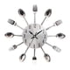 thumbnail image 2 of Reloj de pared decorativo perfecl Acero inoxidable Plateado, 2 of 8