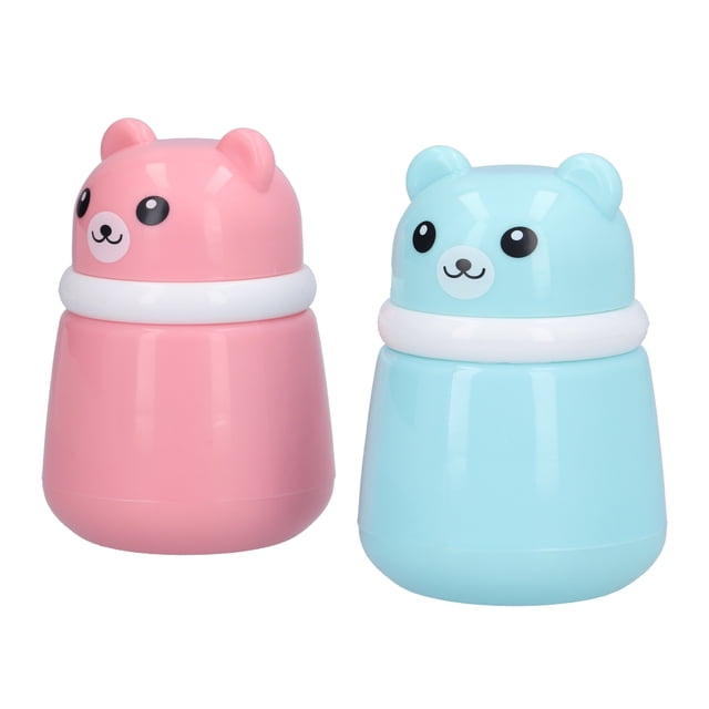 Caja para soplos de polvo, 2 piezas de oso de dibujos animados después del baño, caja para soplos, diseño elevado