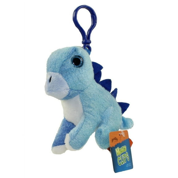 Adventure Planet Plush - Mighty Clips - STEGOSAURUS (Plastic Key Clip - 3.5 in)