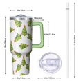 thumbnail image 2 of 40 oz Merry Christmas Ornaments Tumbler with Handle and Straw, Stainless Steel Insulated Cup 40 oz, Leak Proof Holiday Mug, Winter Gift, 2 of 4