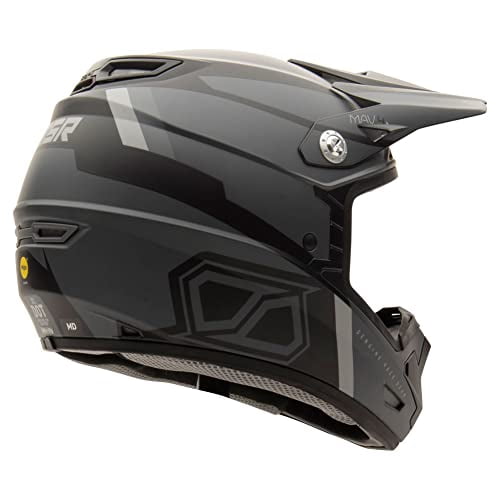MSR Mav4 w/MIPS Dirt Bike Motocross Helmet Motorcycle (Medium, Blackout Inertia)