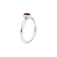 thumbnail image 4 of 1/2 Carat (Ctw) Oval Garnet Solitaire Ring in Sterling Silver, 4 of 5