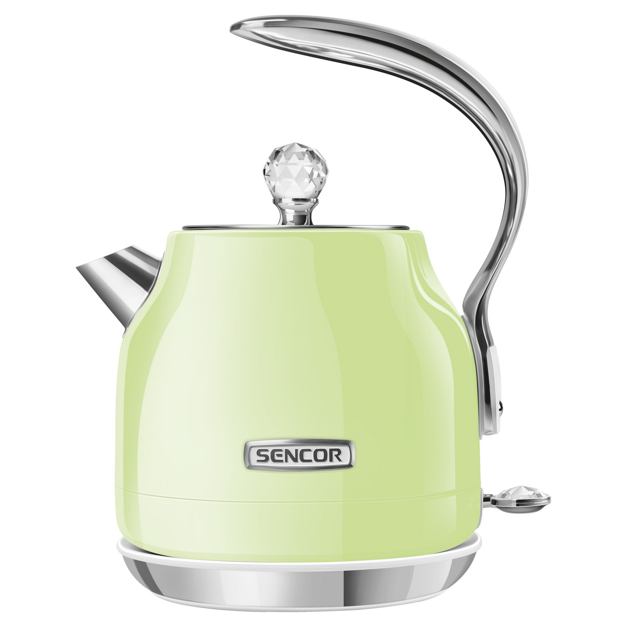 Sencor SWK47GG Crystal Electric Kettle with Power Cord Base, Lime Green