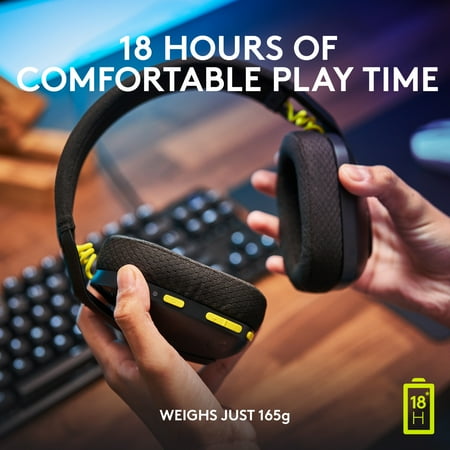 Logitech - G435 Wireless Gaming Headset for PC, PS5, PS4, Nintendo Switch, Mobile - Black